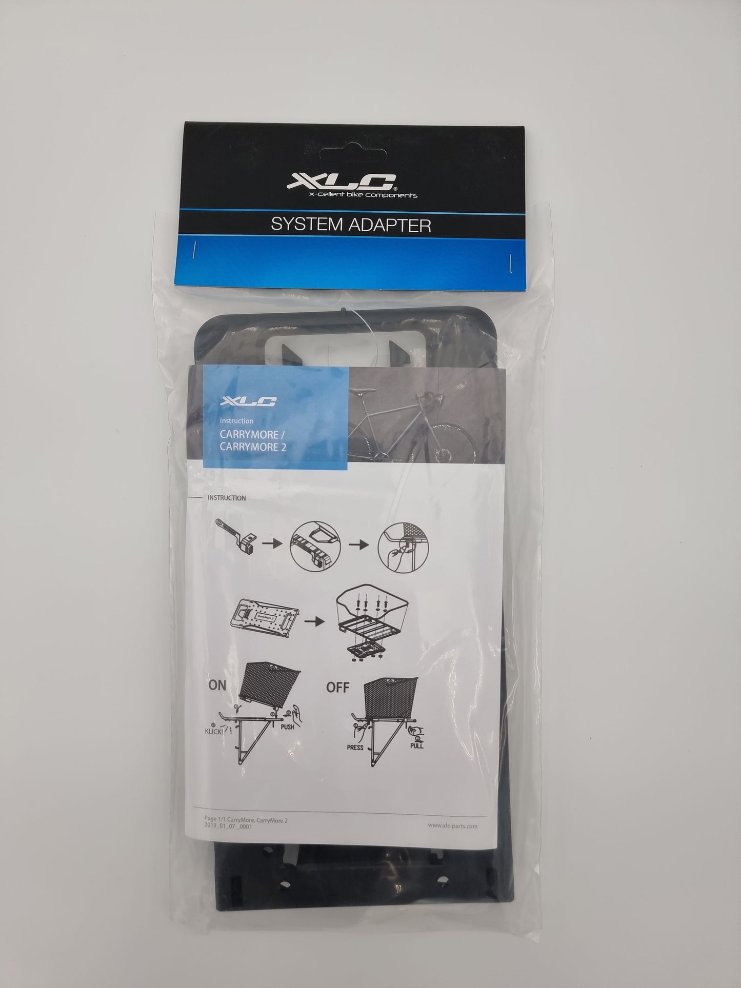 XLC Adapterplatte für Systemgepäckträger passend für XLC Systemgepäckträger