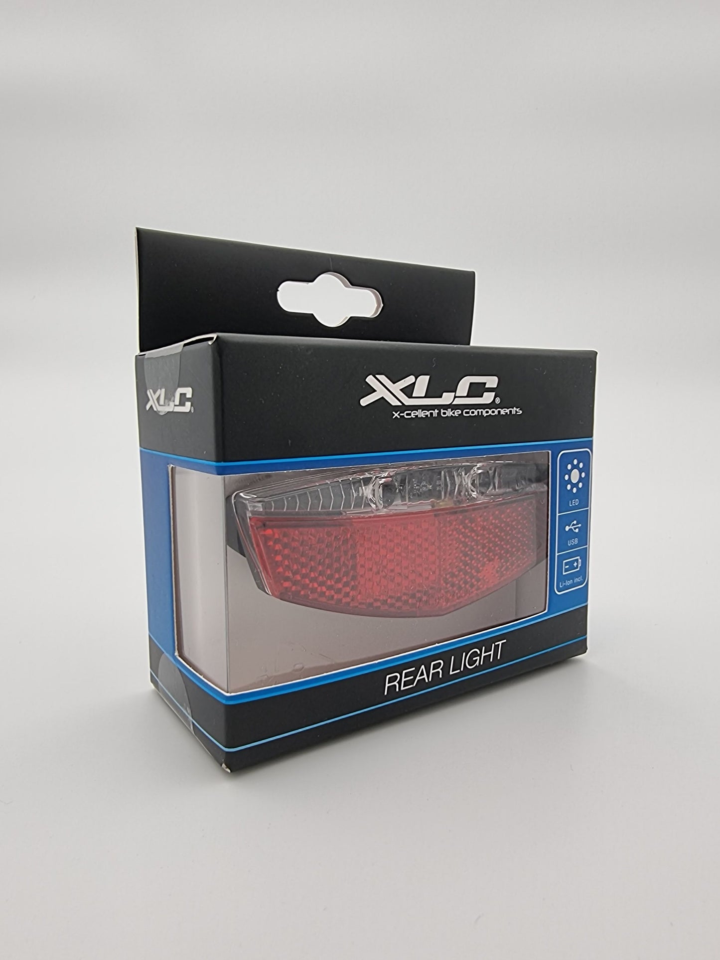 XLC CL-R19  LED Batterie-Rückleuchte Gepäcktr. inkl Reflektor mit USB- Ladebuchse