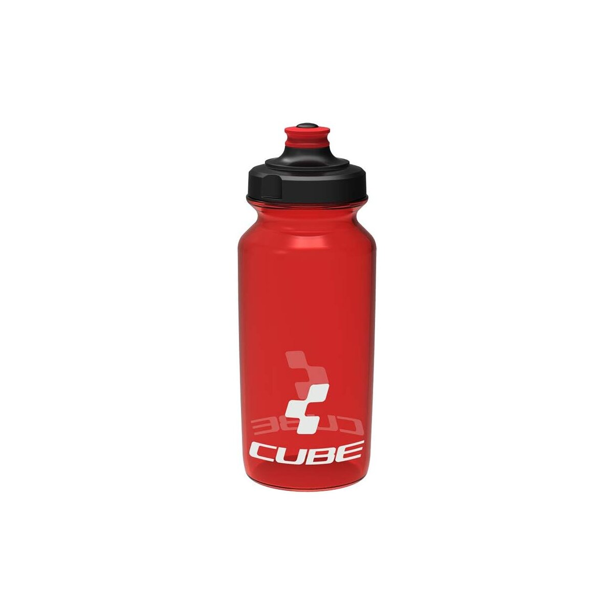 CUBE Trinkflasche Icon 0,5 l Rot, BPA-frei, Push-Pull-Ventil